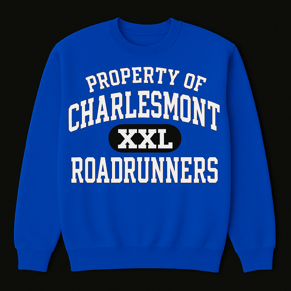 Royal Blue "Property of" Crew Neck