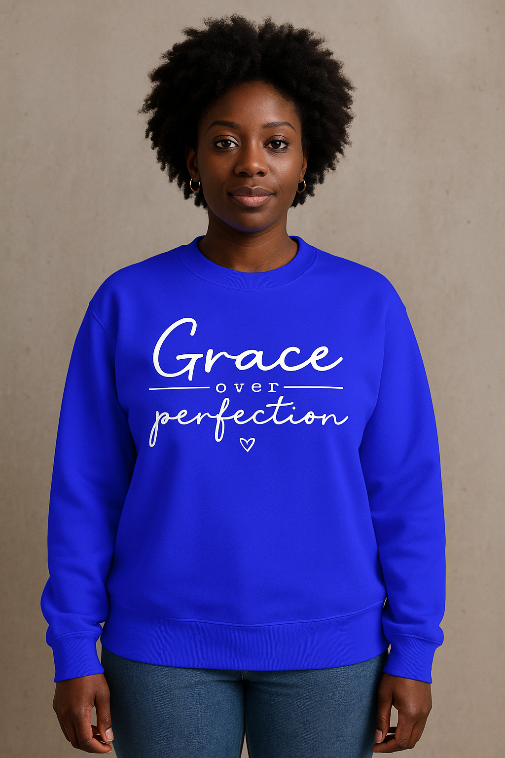 Custom Grace Over Perfection Crew Neck