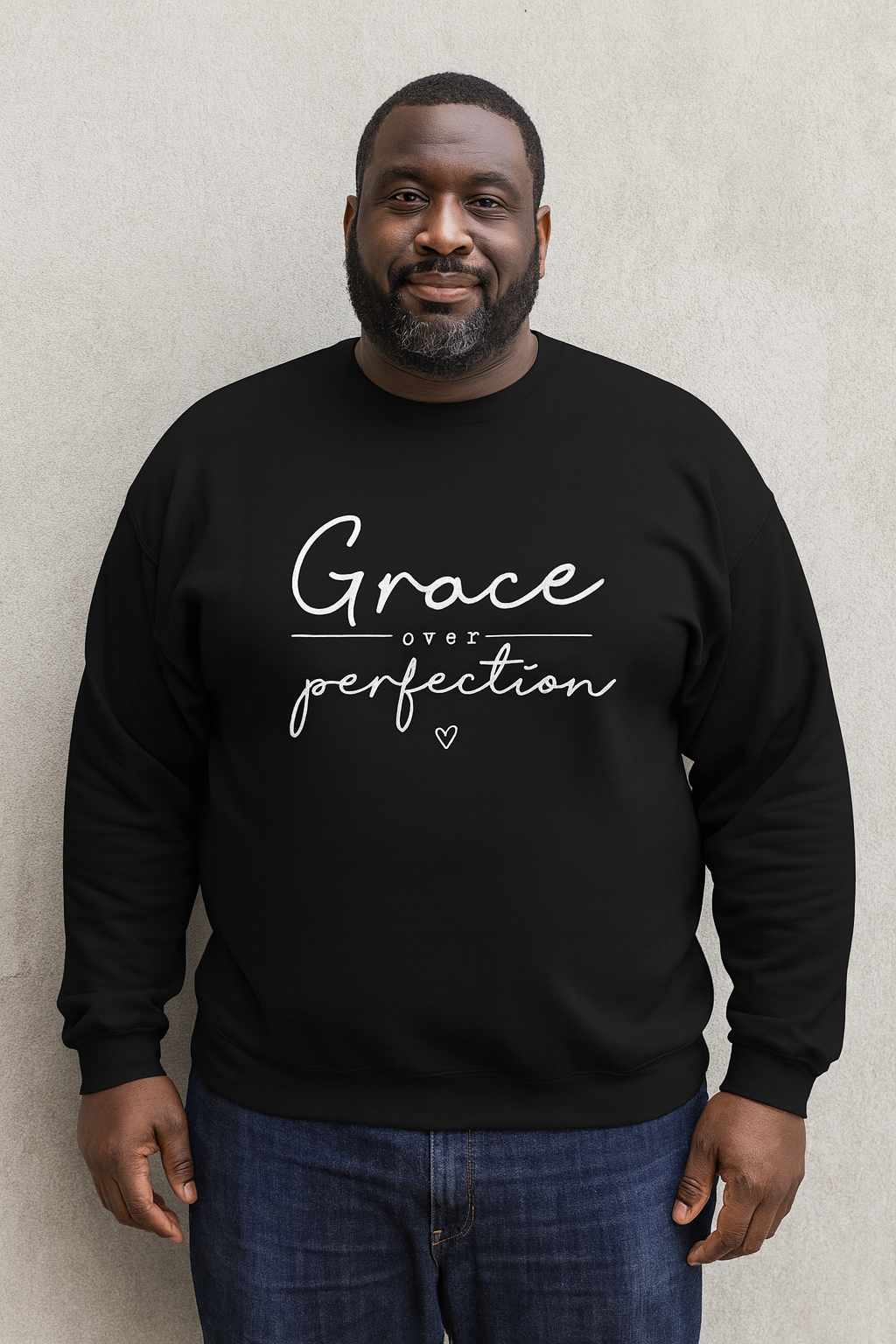Custom Grace Over Perfection Crew Neck