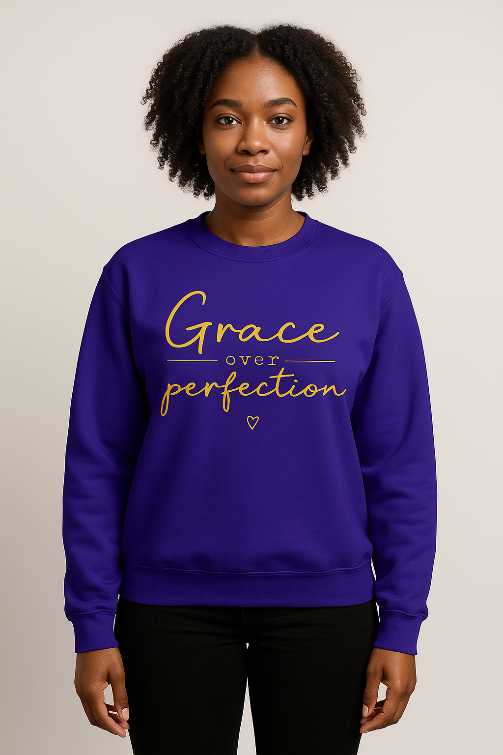 Custom Grace Over Perfection Crew Neck