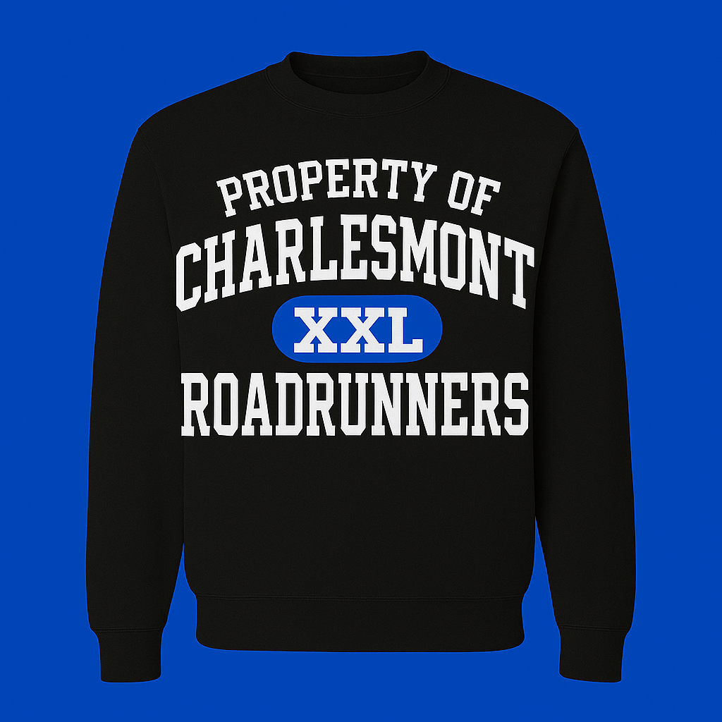 Black "Property Of" Crew Neck